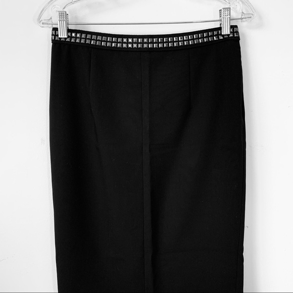 Black Knee Length Pencil Skirt Size Small - Picture 2 of 5